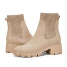 Botas de tornozelo Ruanyu Lug Sole Platform para mulheres de salto grosso