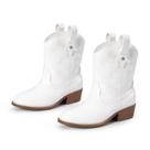 Botas de Vaquera para Niñas DREAM PAIRS con Tacón Bajo, Bordado Estilo Western, Botas de Media Caña para Niños Pequeños/Infantes/Mayores, Talla 10 para Niños Pequeños, Blanco, KKUMMB2509 Botas de Vaquera para Niñas DREAM PAIRS con Tacón Bajo, Bordado Estilo Western, Botas de Media Caña para Niños Pequeños/Infantes/Mayores, Talla 10 para Niños Pequeños, Blanco, KKUMMB2509
