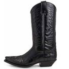 Botas DJFOG Knight Biker Vintage Estilo Vaquero Negras para Hombre Talla 45