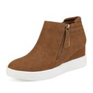 Botas DREAM PAIRS com Salto Anabela 6 cm Marrom Tamanho 37 Botas DREAM PAIRS com Salto Anabela 6 cm Marrom Tamanho 37