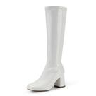 Botas DREAM PAIRS Gogo Square Toe Chunky Calf Knee High W8
