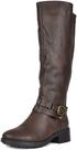 Botas DREAM PAIRS UNCLE Marrons Femininas Tamanho 9,5 Cano Alto