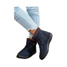 Botas Esportivas Femininas Impermeáveis De Cano Médio Com Pelúcia E Zíper, Calçados Casuais De