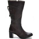 Botas Femininas Cano Médio Salto Grosso 2000/02 Brown