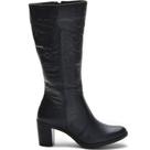 Botas Femininas Cano Médio Salto Grosso 2001/01 Preto