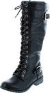 Botas femininas Forever Link Mango 27, até o joelho, pretas, tamanho 8 Botas femininas Forever Link Mango 27, até o joelho, pretas, tamanho 8