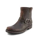 Botas femininas Frye Veronica em couro escovado de grão integral