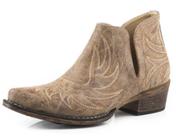 Botas Femininas ROPER Ava em material sintético Marrom com Salto Empilhado