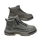 Botas jeans masculinas de cano alto, calçados esportivos casuais, botas masculinas da moda e da moda