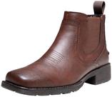 Botas Jousen AMY8430 marrón de punta cuadrada estilo Chelsea para hombre