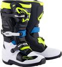 Botas MX Alpinestars Tech 7S Youth Preto/Azul Esmalteado/Amarelo 6