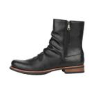 Botas Retro de Estilo Britânico para Homens com Salto Baixo para Uso Casual Diário