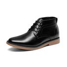 Botas Sociais Derby Masculinas Bruno Marc BMUMAB2508 Pretas Tamanho 9.5