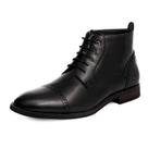 Botas Sociais Masculinas Bruno Marc Cano Curto Bico Redondo Cadarço EUA 9,5