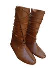 Botas Syktomx Renaissance Lace Up Loafer para homens de Halloween