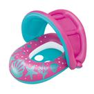 Bote Inflável com Cobertura - Rosa e Azul