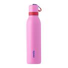 Botella de agua Owala de acero inoxidable aislada de 710 ml rosa
