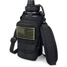 Botella DEFUNX 0.95L Acero Inoxidable Aislada con Funda Negra
