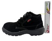 Botina Bico de PVC Nobuck Bidensidade Preto Dexter