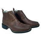 Botina Bico Quadrado Masculina Cafe Dawson Botina Bico Quadrado Masculina Cafe Dawson