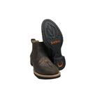 Botina Bico Redondo Country Feminina Original Zebu Marrom Graxo Bordada REF 72090 MS 03