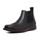 Botina Bota Chelsea Em Couro Masculina Elastico Lateral Calce Facil Puxador Traseiro Sola Borracha