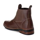 Botina Bota Chelsea Em Couro Masculina Marrom