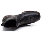 Botina Bota Chelsea Em Couro Masculina Preta Botina Bota Chelsea Em Couro Masculina Preta