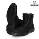 Botina Bota Coturno Masculino Couro Napa