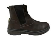 Botina Bota Masculina Café Blaqueado Antiderrapante