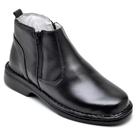 Botina Bota Masculina Comfort Couro Floter Confortável Zíper 4002