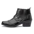 Botina Bota Masculina em Couro Legítimo Texana Country Montaria 25035 Preto Botina Bota Masculina em Couro Legítimo Texana Country Montaria 25035 Preto