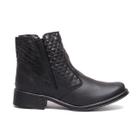 Botina Casual Feminina Bota Couro Country Coturno Inverno