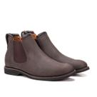 Botina Chelsea Casual Masculino Texas Gold Conforto Couro Café