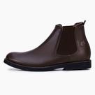 Botina Chelsea em Couro Masculina Modelo Zuriel Marrom