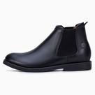 Botina Chelsea em Couro Masculino Modelo Zuriel Preto