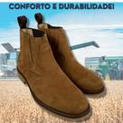 Botina Country Garotti Laredo Nobuck Taupe - Ref: 603 Cowboy Trabalho Roça