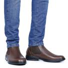 Botina Country Masculina Bico Redondo Cores Café/Preto