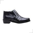 Botina Country Masculina Couro Bico Quadrado Estilo Western Cowboy