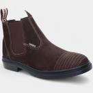 Botina Couro Moreira Vaquejada Masculina - Marrom Escuro