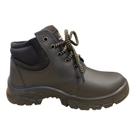 Botina Couro Ps139 Café Epi C.a Ecosafety Bico Redondo Adult