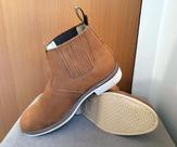 Botina de Couro Masculina Feminina Bico Redondo Bota Country Tamanho:40