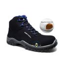 Botina en10073s2 micofibra preto e azul composite estival ca 42555