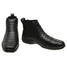 Botina Escamada Robusta Cano Curto Pires Shoes com Elastico e Sola Borracha Botina Escamada Robusta Cano Curto Pires Shoes com Elastico e Sola Borracha