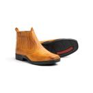 Botina Fazenda Country Masculina Bota Couro Conforto Qualidade Durabilidade Estilosa Boiadeiro