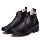 Botina Feminina Casual 6103 Cores Disponíveis Café e Preto Casual Couro Legítimo Moda Resistente