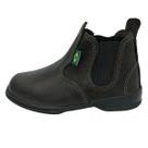 Botina infantil country rodeio dia a dia 100% couro solado de borracha antiderrapante marrom chocolate