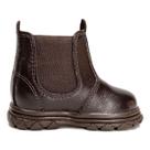 Botina Infantil Unissex New Baby em Couro Marrom Confort