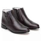 Botina Masculina Backup De Couro Café Botina Masculina Backup De Couro Café
