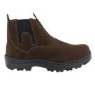 Botina Masculina Bota Couro Legitimo Sola Reforçada Agro Roça Fazenda Country Café